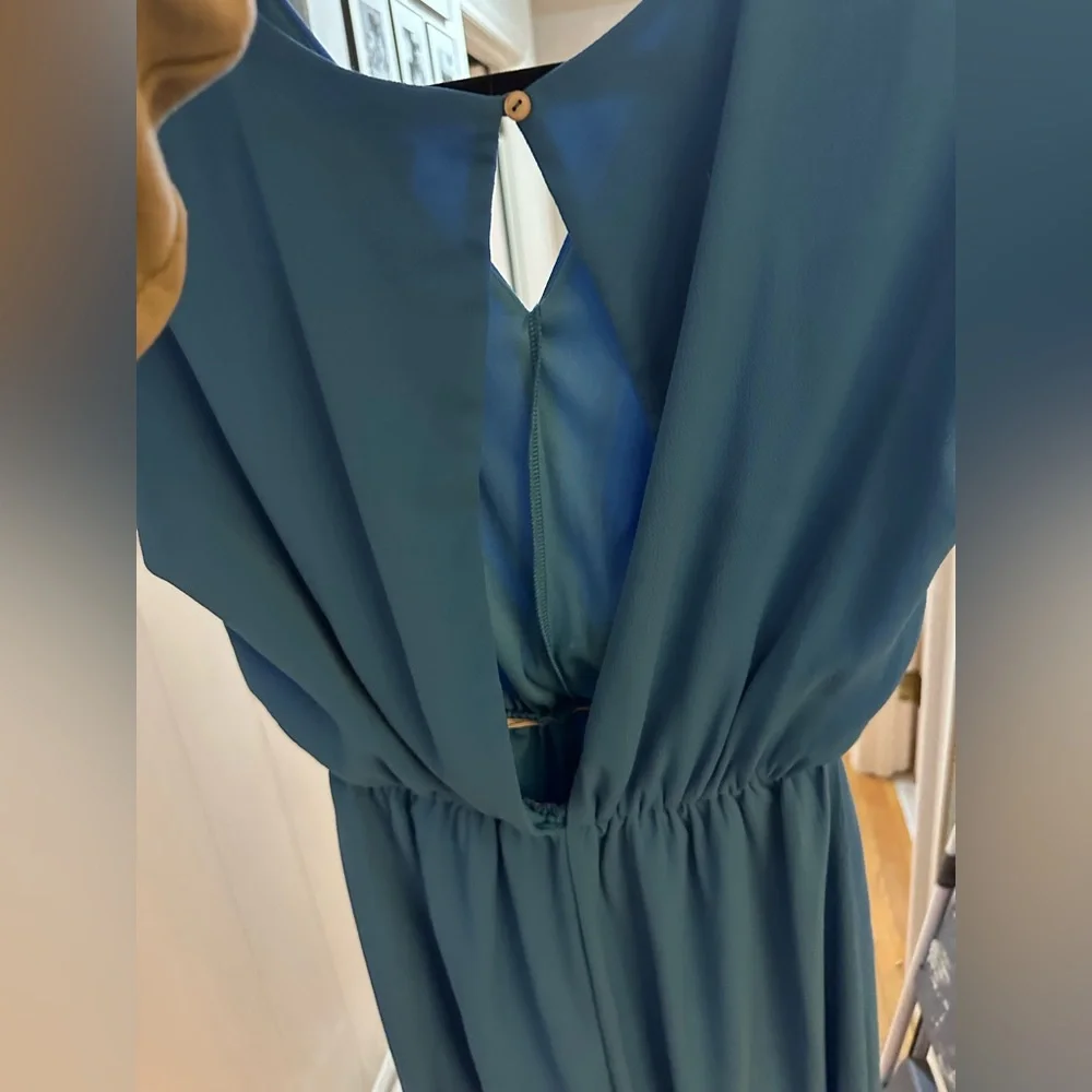 Bright Blue Maxi Jumpsuit - Picture 4 of 4